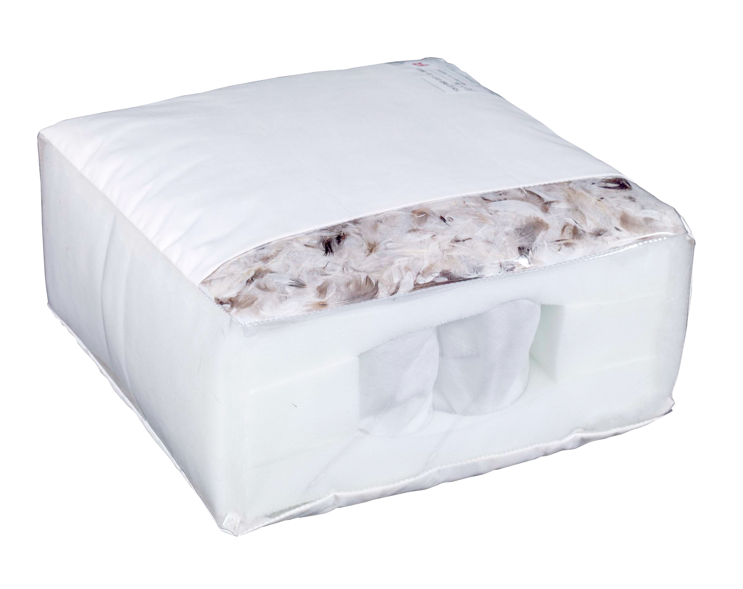 Relaxed Spring Down seat cushion cutaway