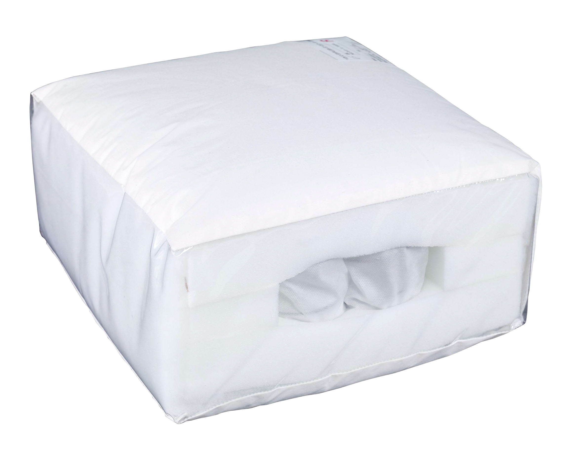 Spring Plush seat cushion cutaway