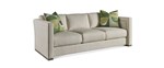 F1391 Cream (6/C). Std 22x22 Thow Pillows: F8143-Green (8/D). Bias Welt. Opt Blind Stitch on Cushions Only. Wood Species: Quartersawn Oak. 8050 Hatteras. Sheen: Low.