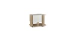 Case: Maple. Base: Quartersawn Oak. Case: Benjamin Moore Simply White OC-117. Distress: None. Sheen: Low. Base: 9065 Cerused Sand, No Wire Brush. Sheen: Low.
