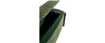 F5259-Jade (7/C). Bias Welt. Std Upholstered Buttons. Wood Species: Quartersawn Oak. Exterior: 9065 Cerused Sand, No Wire Brush. Sheen: Low. Interior: Benjamin Moore Martha Vineyard 630. Distress: None. Sheen: Low.