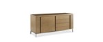 Wood Species: Quartersawn Oak. Fancy veneer on door. 9060 Sand, No Wire Brush. Sheen: Low.