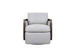 Shown in F1367-Grey fabric and L2224-Steele leather; Maple wood species, 5185 Greige finish.