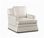 Poppy Swivel Chair with Tailored Skirt