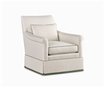 Jasmine Swivel Chair with Tailored Skirt