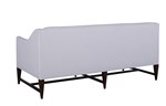 Begonia Settee - image shown is MDS21267-2BCH Bench Seat Cushion in fabric F1382-Lace and finish 5295 Renaissance with optional loose Bolster Pillow. Style comes with Casters (not shown).