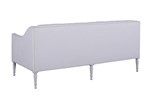 Back Image of Begonia Settee Version 3 shown with optional tufted seat and back and in fabric F1382-Lace and finish 5540 Classic Swiss.
