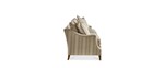 F4416 Sand (10/D). Std Throw Pillows: F1527 Dune, with 650FR Taupe Fringe. GC010 Cashew. Distress: Min/Chain. Sheen: Med.